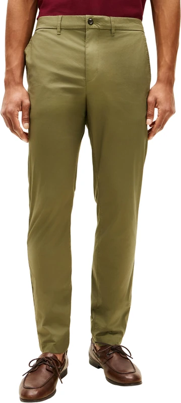 Tommy Hilfiger Men's Harlem Half Elast Poplin MW0MW42341, Green, 33W / 34L - Image 1