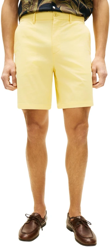 Tommy Hilfiger Men's Dover 8" Ess Twill Short MW0MW42352, Yellow, 38W / Nil