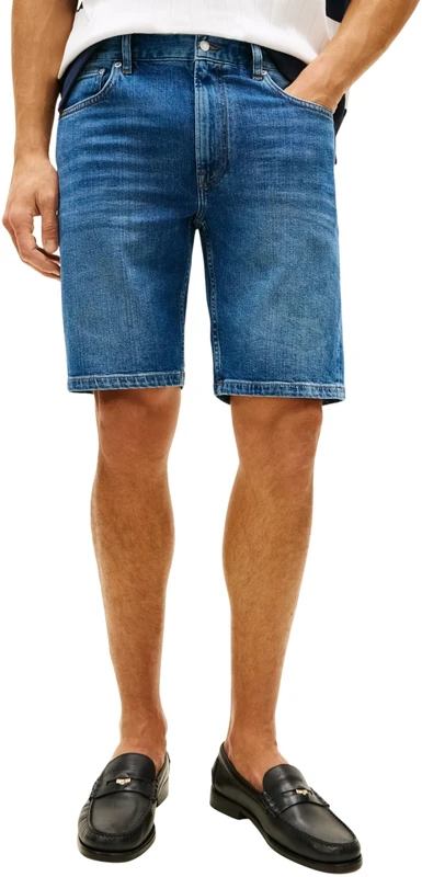 Tommy Hilfiger Men’s Denim Shorts Denton Cobalt Blue in Stretch Cotton, Blue (Cobalt Blue), 29W