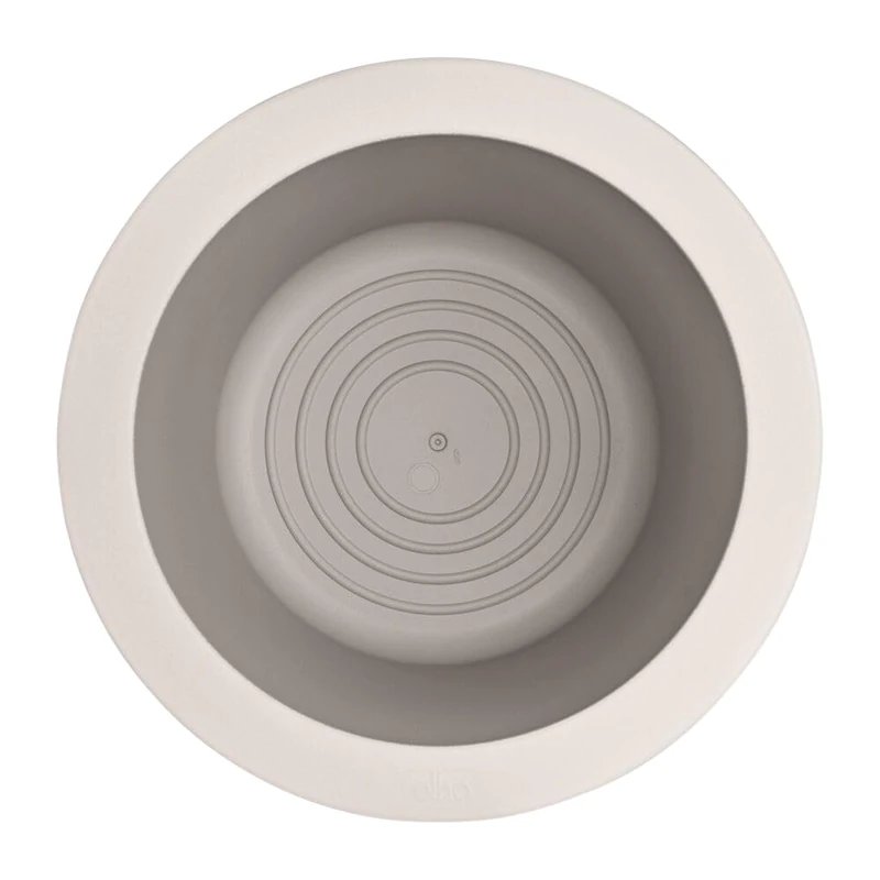 elho Pure Cilinder Wheels 40 - Large Plant Pot - White/Linen