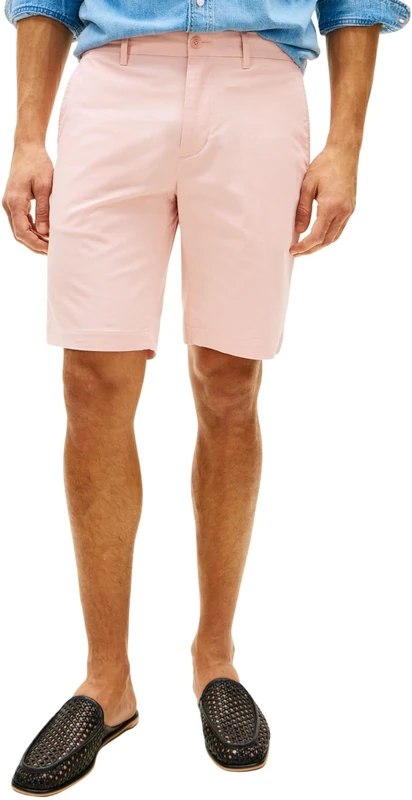 Tommy Hilfiger Men’s Chino Shorts Denton Twill in Stretch Cotton, Pink (Delicate Petal), 36W