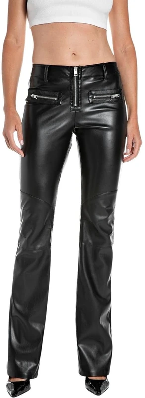 Replay Women's W8191 Trouser, 098 Black, 30 W