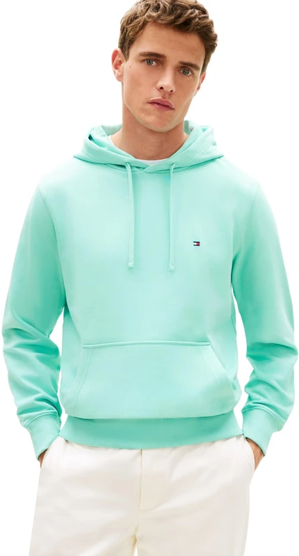 Tommy Hilfiger Men's Essential Terry Hoody Mw0Mw37235, BLUE, L