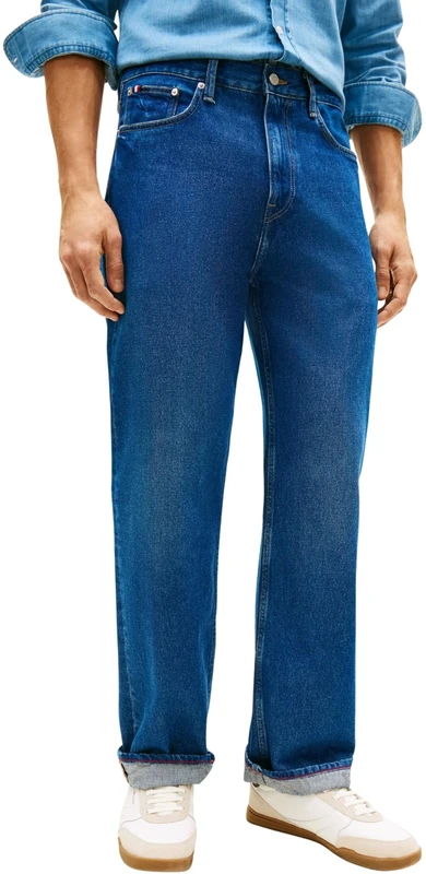 Tommy Hilfiger Men’s Jeans River Blue Relaxed Fit, Blue (IKE Blue), 34W/32L