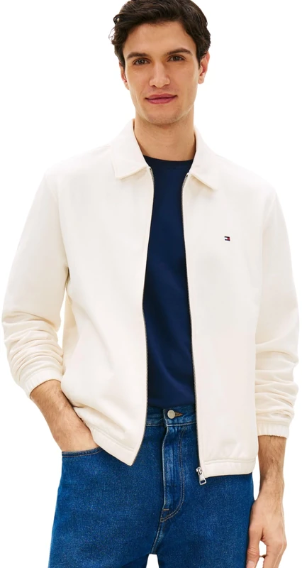 Tommy Hilfiger Men's Essential Terry Ivy Jacket MW0MW41767, YELLOW, L