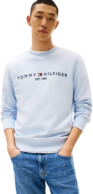 Tommy Hilfiger Men's Tommy Logo Sweatshirt Mw0Mw11596, BLUE, S