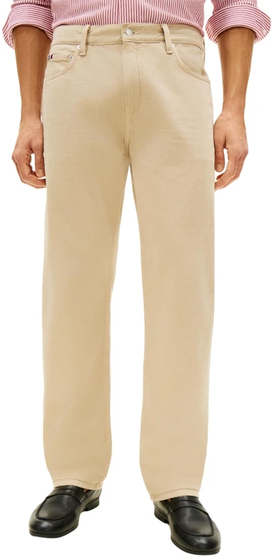 Tommy Hilfiger Men’s Jeans Regular Dover Straight Fit, Beige (Sandalwood), 34W/32L