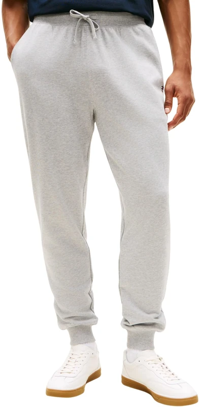 Tommy Hilfiger Men's Essential Terry Sweatpants MW0MW37236, Grey, M