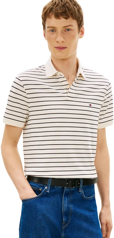 Tommy Hilfiger Men's 1985 Regular Polo Mw0Mw17770, White, L