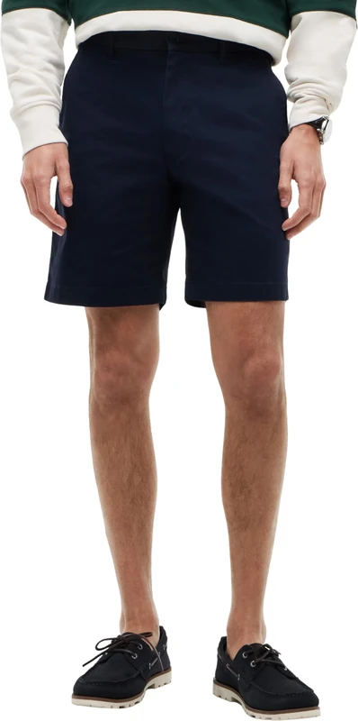 Tommy Hilfiger Men's Dover 8" Ess Twill Short MW0MW42352, Blue, 34W / Nil