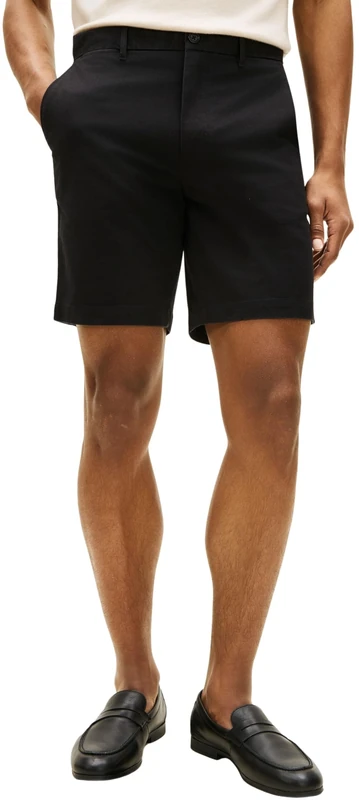 Tommy Hilfiger Men's Dover 8" Ess Twill Short MW0MW42352, Black, 31W / Nil