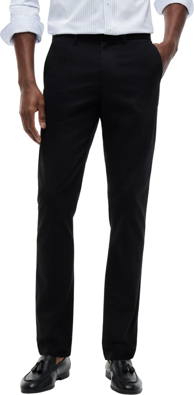 Tommy Hilfiger Men's Chinos Bleecker Slim Fit, Black (Black), 35W/36L