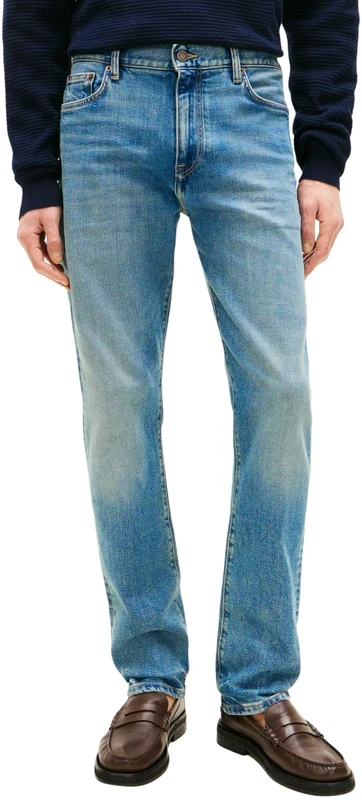 Tommy Hilfiger Men's Slim Straight Denton Kai Blue MW0MW42318, Denim, 30W / 32L