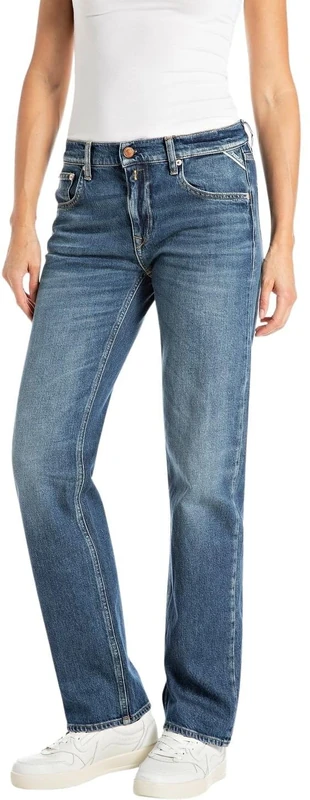 Replay Women's Wa533 Jeans, 007 Dark Blue, 29W x 30L
