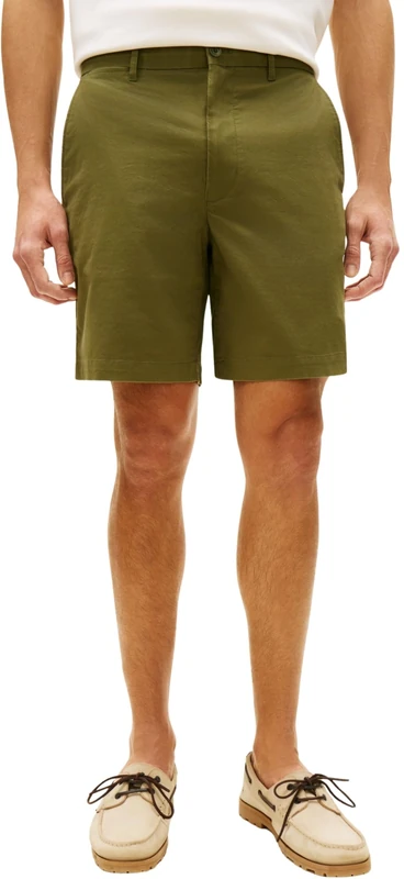 Tommy Hilfiger Men's Dover 8" Ess Twill Short MW0MW42352, Green, 28W / Nil