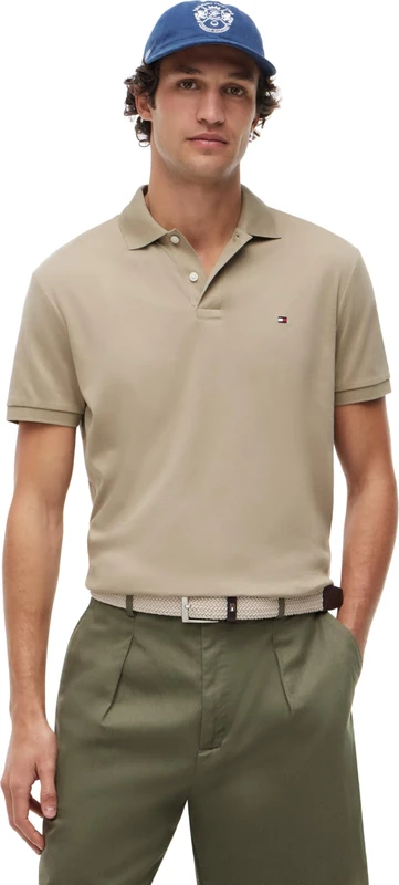 Tommy Hilfiger Men's Liquid Cotton Reg Seasonal Polo Mw0Mw39994, Green, XXL