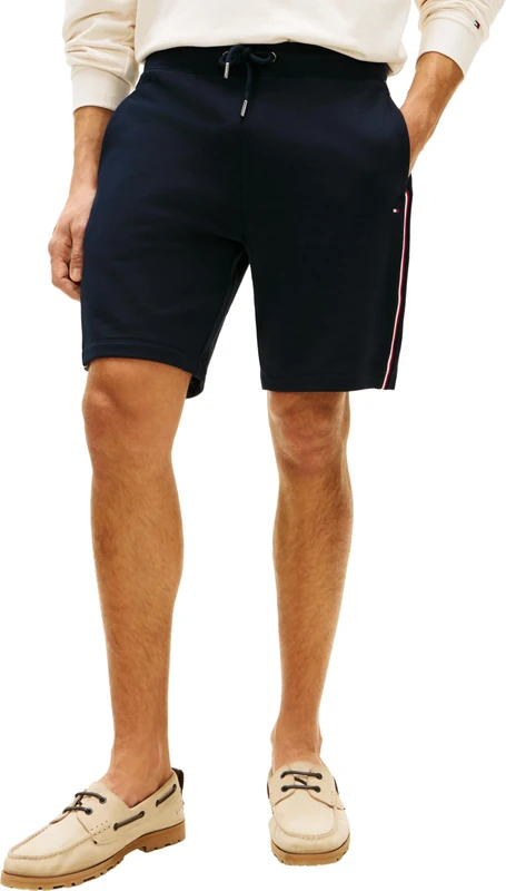 Tommy Hilfiger Men's Global Stripe Sweatshort MW0MW42883, Blue, S - Image 1