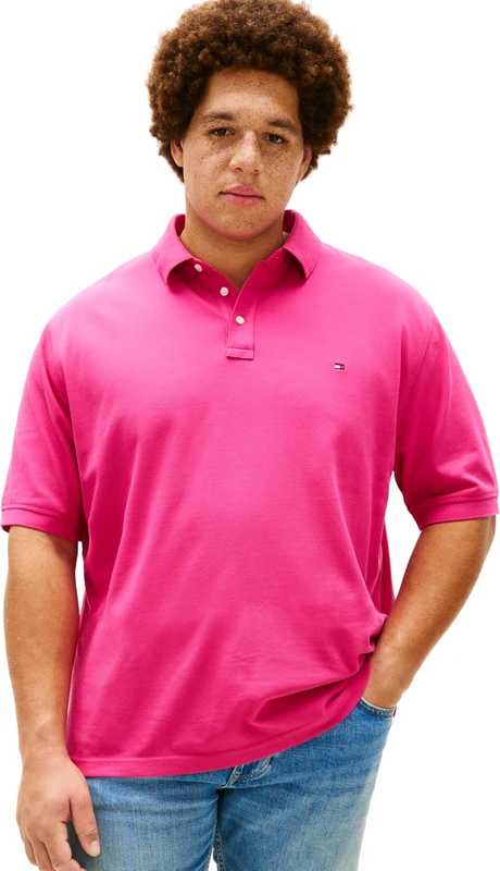 Tommy Hilfiger Men's Bt -1985 Regular Polo -B Mw0Mw41264, Pink, 3XL_Plus