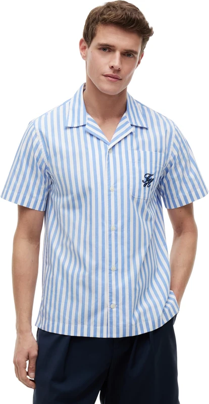 Tommy Hilfiger Men's Papertouch Pop STP Sslv Swimshop MW0MW42986, Blue, XXL - Image 1