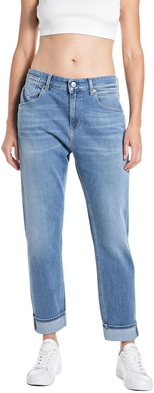 Replay Women's Wa416 Jeans, 009 Medium Blue, 28W x 28L