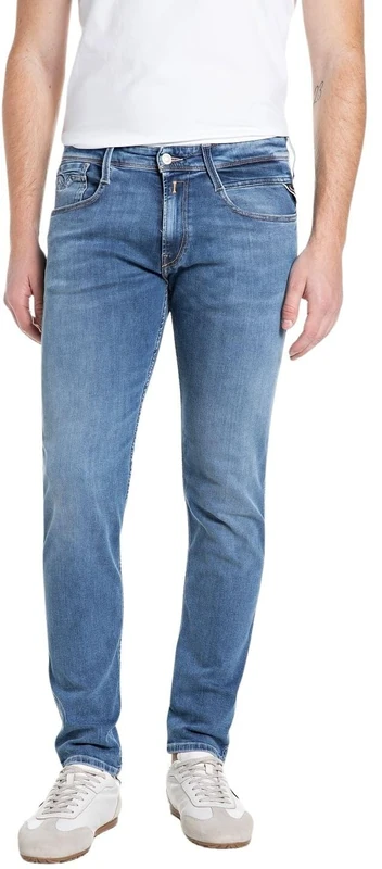 Replay Anbass Men's Jeans, Medium Blue 009 (Blue), 33W/30L