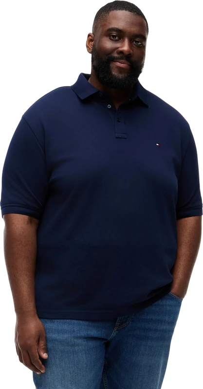 Tommy Hilfiger Men's Bt -1985 Regular Polo -B Mw0Mw41264, Blue, 4XL_Plus