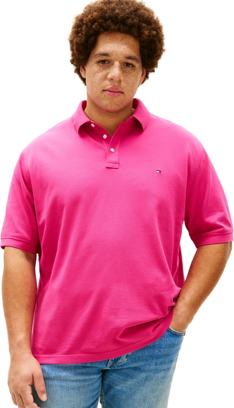 Tommy Hilfiger Men's Bt -1985 Regular Polo -B Mw0Mw41264, Pink, XXL_Plus - Image 1