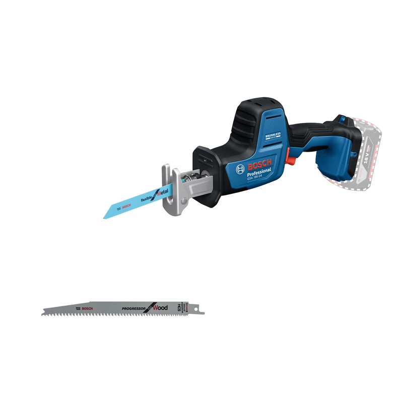 Bosch Professional 18V System Cordless All Purpose Saw GSA 18V-24 (incl. Saw Blade S922EF, S2345X)