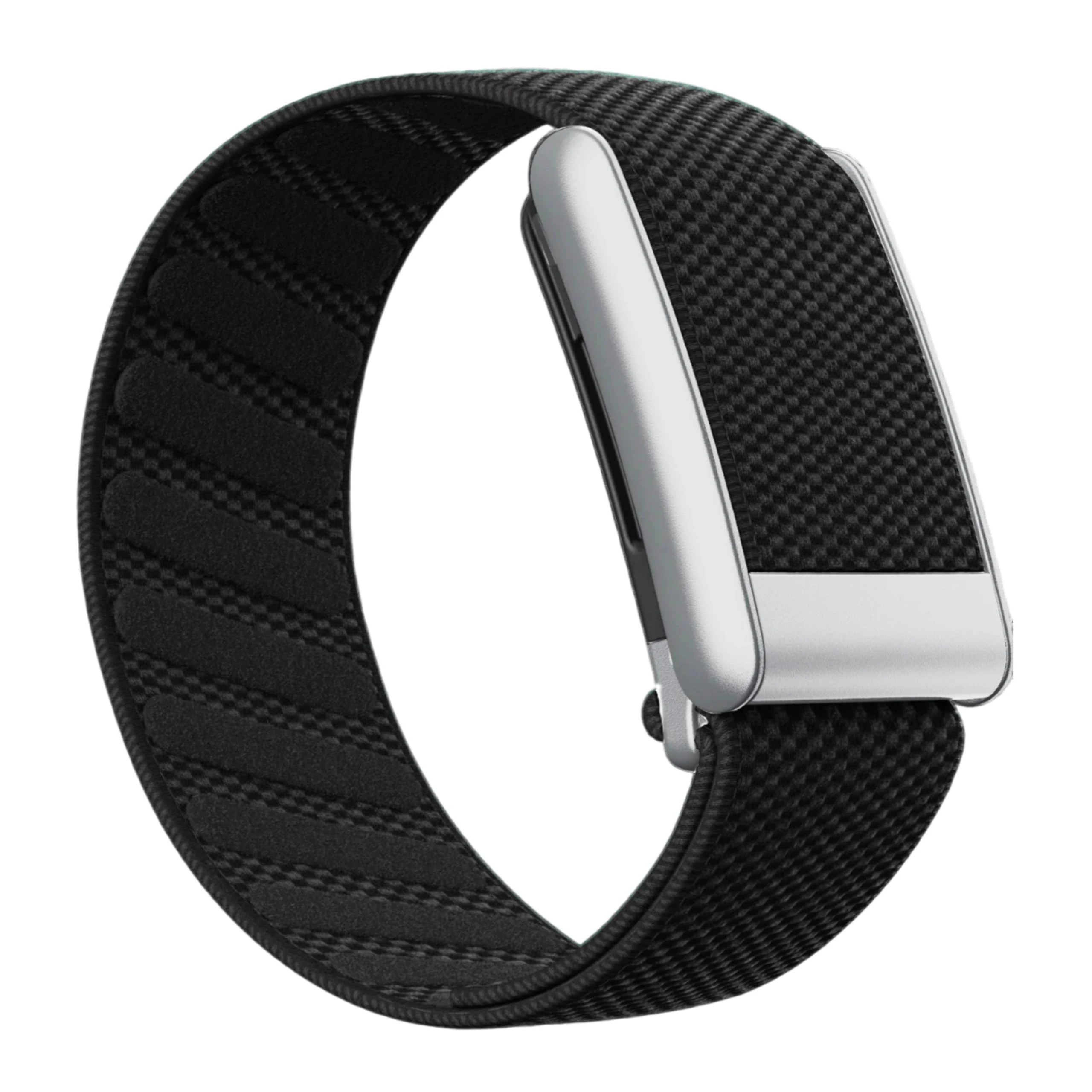 AR LABS Whoop 5.0 Compatible ONE & PEAK SuperKnit Band | Ultra-Soft Microfilament Weave | Stainless-Steel Hardware (Onyx Black)