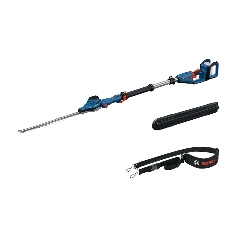 Bosch Professional 18V System Hedgepole GHE 18V-50 TP (2.5 m Telescopic Pole, 3,400 Strokes per Minute, 23.5 mm Tooth Opening, incl. Shoulder Strap, Without Battery) - Image 1