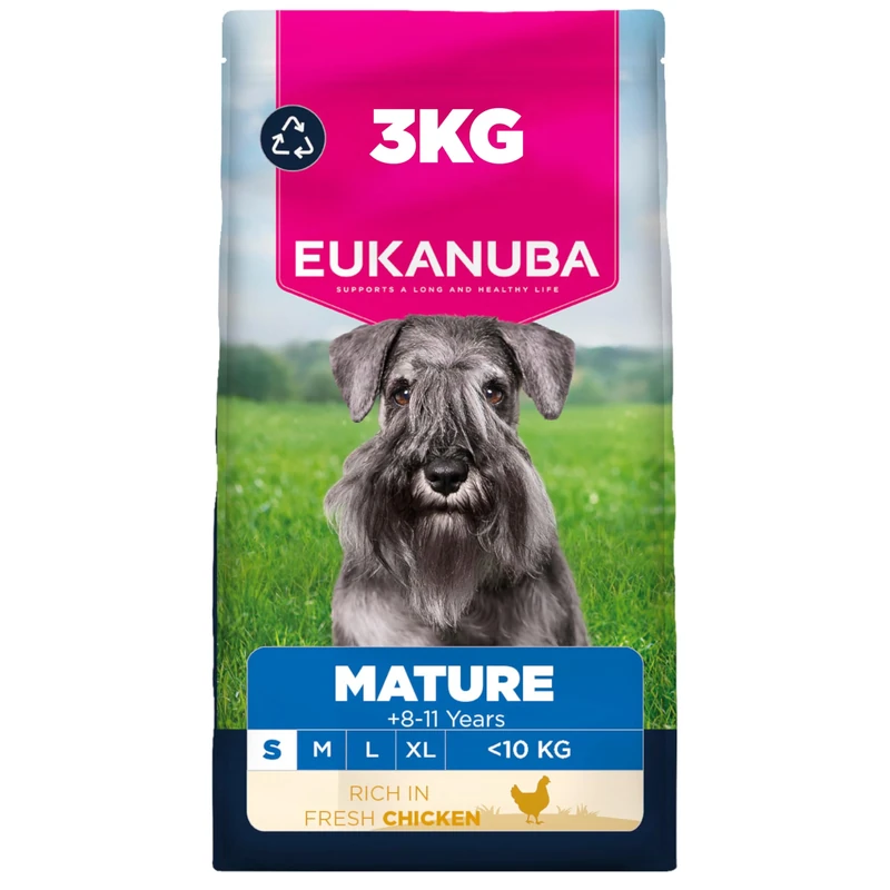 Eukanuba Fresh Chicken - Complete Dry Dog Food - For Mature Senior Small Breed Dogs 3KG