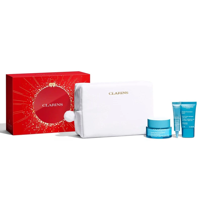 Clarins Christmas Gift Set | Hydra-Essentiel Collection | Worth £68 | Includes Full Size Hydra-Essentiel [HA²] Silky Cream