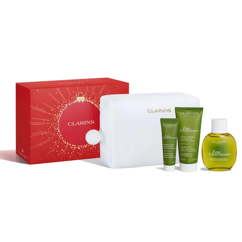 Clarins Gift Set | Eau Extraordinaire Essentials | Worth £66 | Includes Full Size Eau Extraordinaire Treatment Fragrance