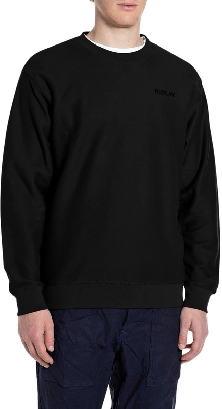 Replay Men's M3317 Sweatshirt, 098 Black, 3XL