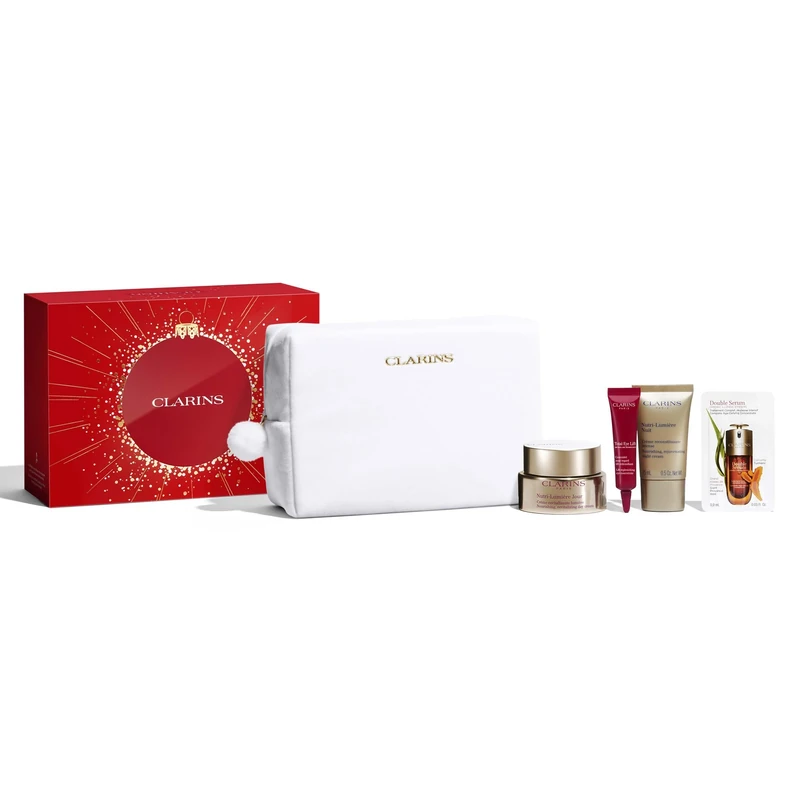 Clarins Christmas Gift Set | Nutri-Lumière Collection | Worth £162 | Includes Full Size Nutri-Lumière Day Cream