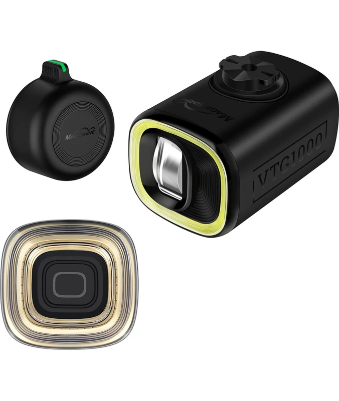 MagicShine VTG 1000 LED Headlight Kit Black + VTG 50 Combo for Brompton