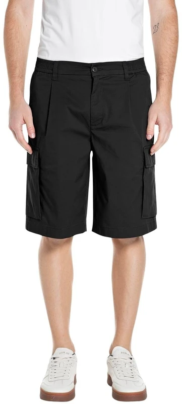 Replay Men's M9026a Cargo Shorts, 098 Black, 29W - Image 1