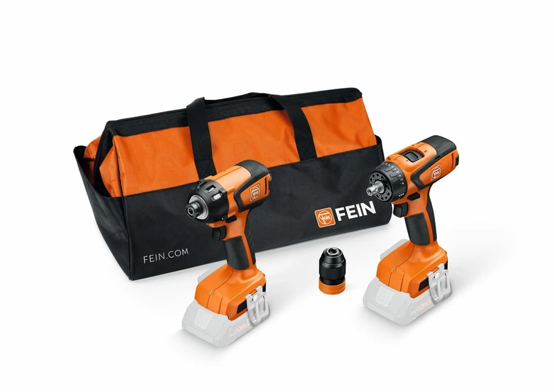 FEIN Economical Combination Battery. Battery Impact Screwdriver ASCD 18-200 W4 and Cordless Drill ASCM 18 QSW. Compatible with Bosch Professional 18V Batteries Since 2008 and AMPShare Batteries