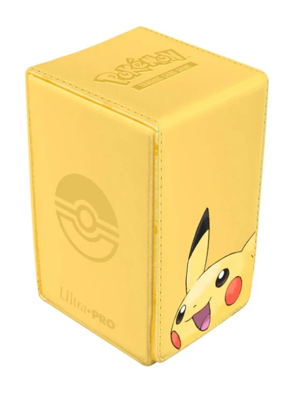 Ultra Pro | Pokemon: Pikachu Alcove Tower Deck Box | Trading Card Game Accessory, Yellow