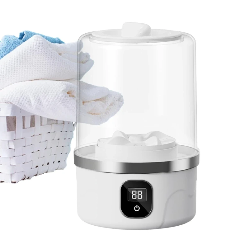 Fnaekier Portable Mini Washing Machine - Mini Washer for Underwear Cleaning,Rechargeable Baby Clothes Cleaning Appliance for Towels Delicates Socks