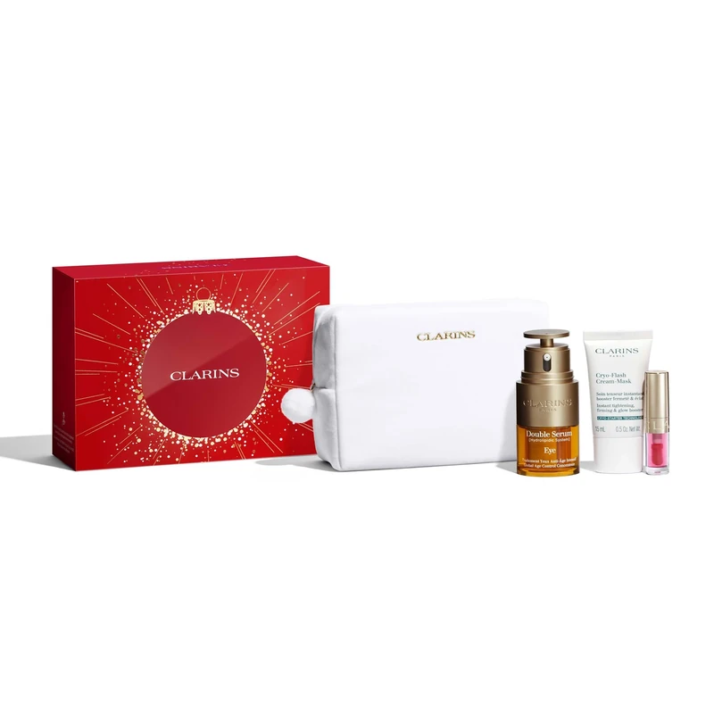 Clarins Christmas Gift Set | Double Serum Eye Collection | Worth £76 | Includes Full Size Double Serum Eye