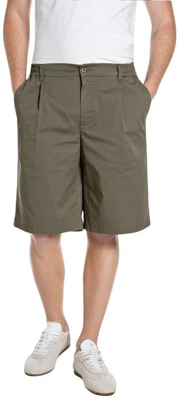 Replay Men's M9988b Bermuda Shorts, 851 Tundra Green, 40W