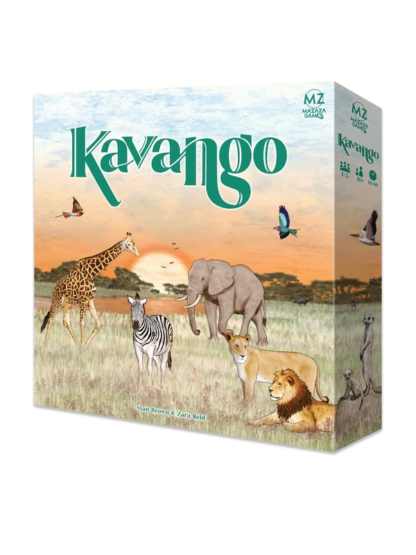 Mazaza Games | Kavango | Board Game | Ages 10+ | 1-5 Players | 40-60 Minutes Playing Time