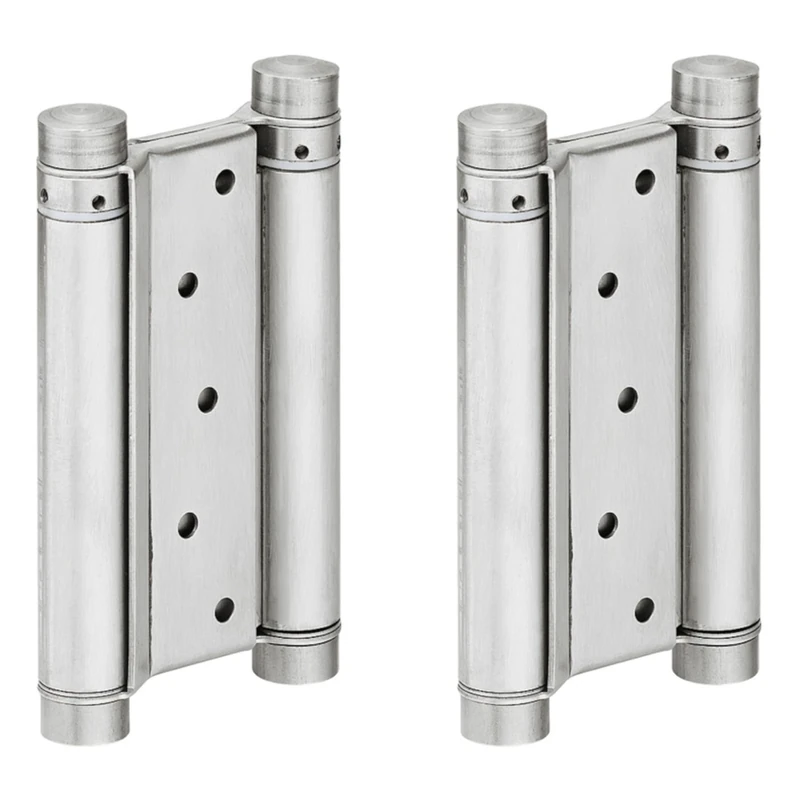 cyclingcolors 1 x Door Hinges Swing Door Hinge Double Action Spring Hinge Door Hinge Café Saloon for Unfolded Doors Frames up to 27 kg, Stainless Steel
