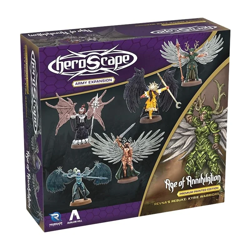 Renegade Game Studios | Heroscape: Revna’s Rebuke: Kyrie Warriors Army - Premium Painted Edition | Miniatures Game Expansion | Ages 14+ | 2-4 Players | 30-90 Minutes Playing Time