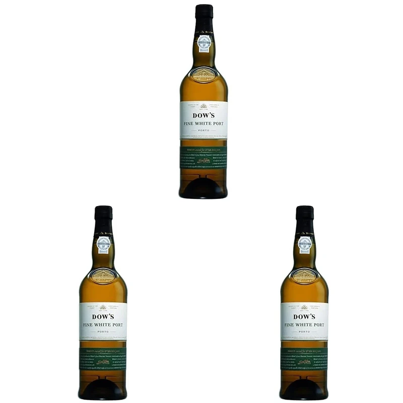 Dow's Fine White Port wine, 75 cl (Pack of 3)