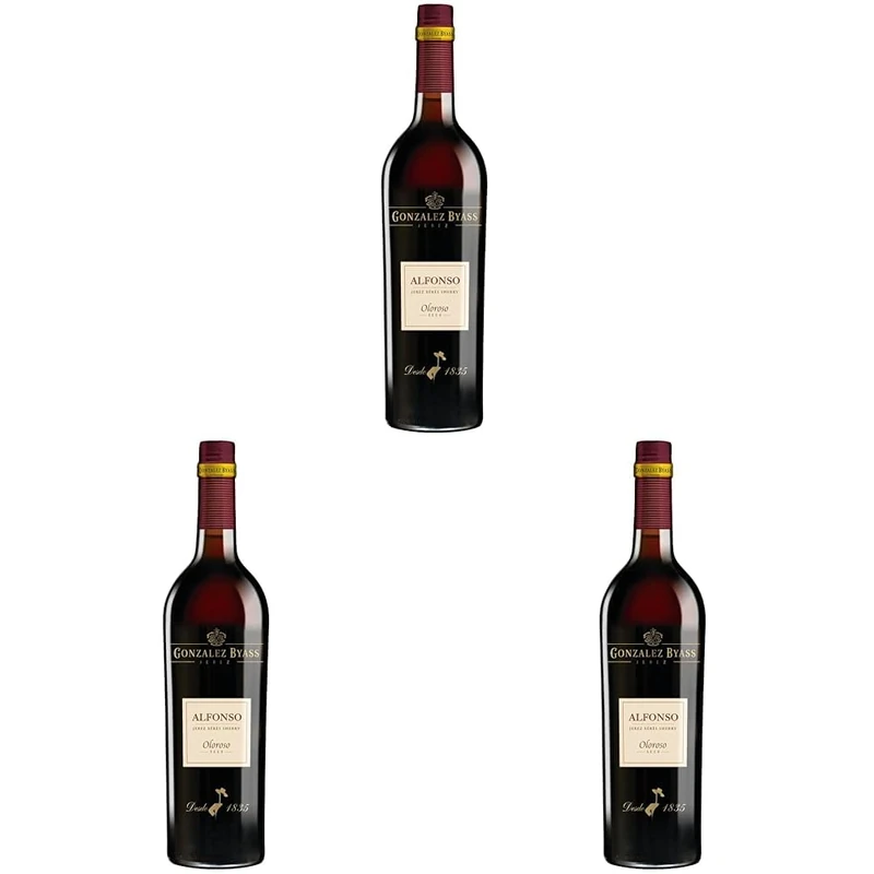 Gonzalez Byass Alfonso Oloroso Sherry 750 ml (Pack of 3)