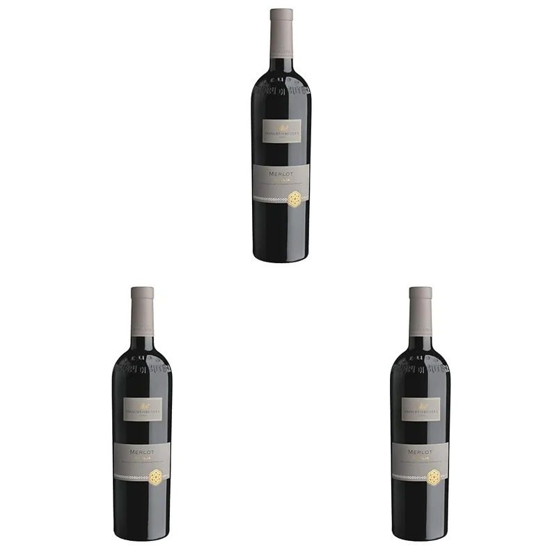 Principi di Butera Merlot Sicilia DOC - Italian Red Wine from Sicily, Italy - 100% Merlot Grapes - 75cl / 750ml, 14% ABV (Pack of 3)