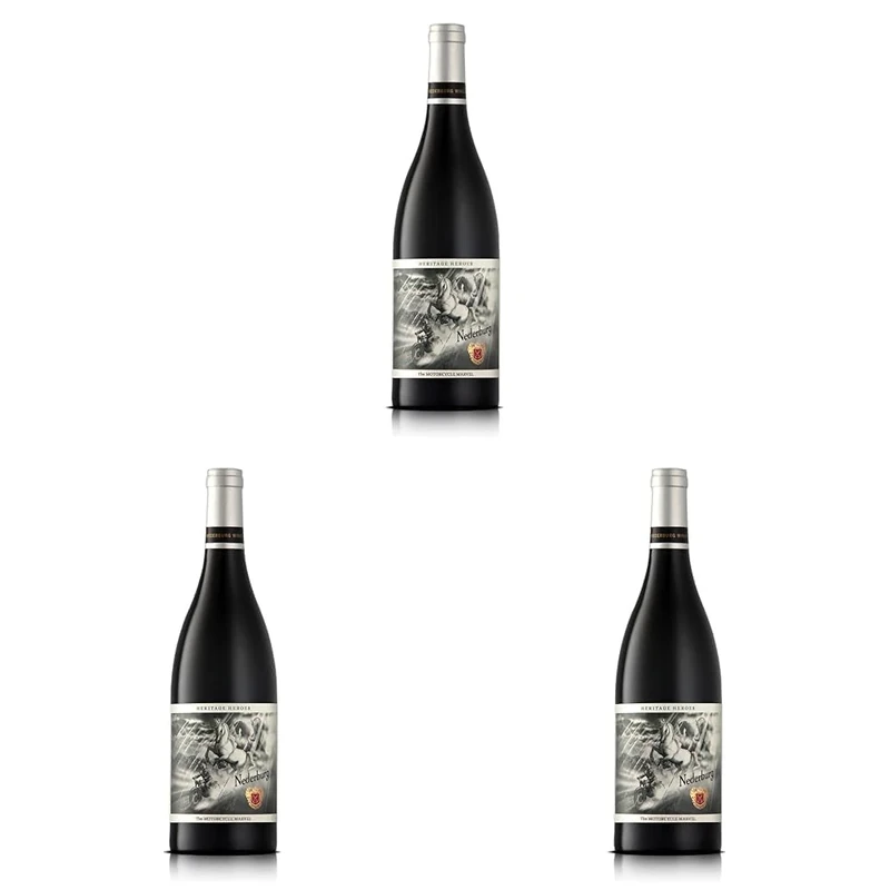 Nederburg Heritage Heroes The Motorcycle Marvel Rhône Style Red Blend, 75cl ; South African Red Wine (Pack of 3)