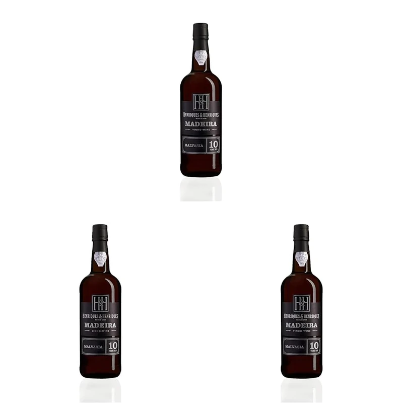 Henriques and Henriques 10 Year Old Malvasia Madeira Wine | 50 cl (Pack of 3)